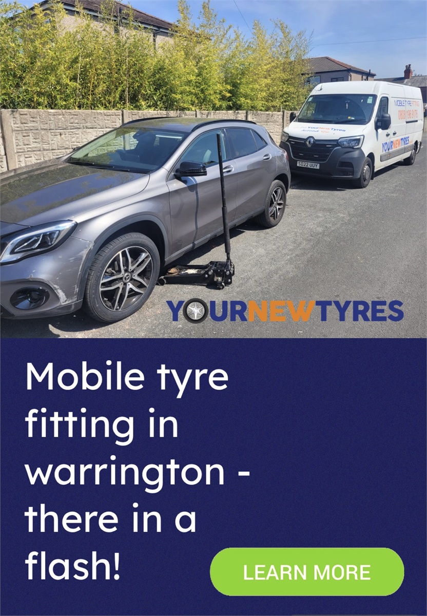 Mobile Tyre Fitting In Warrington In Just 30 Minutes! We Come To You